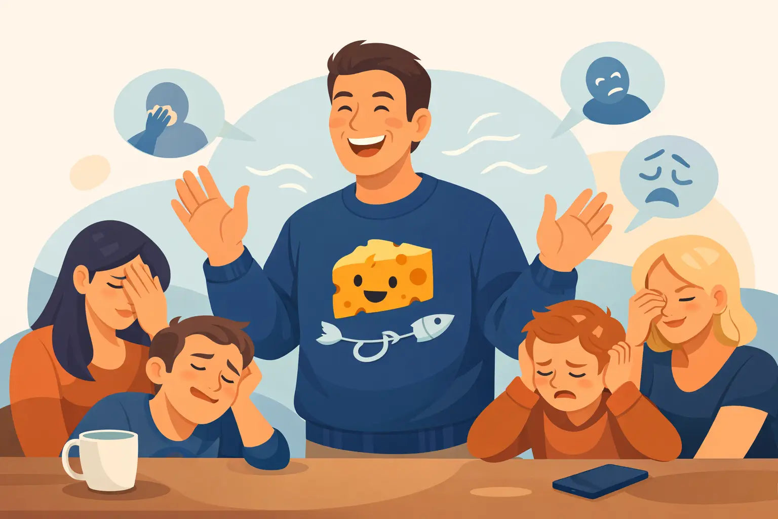 Dad Joke Sweatshirts That Get the Whole Room Groaning