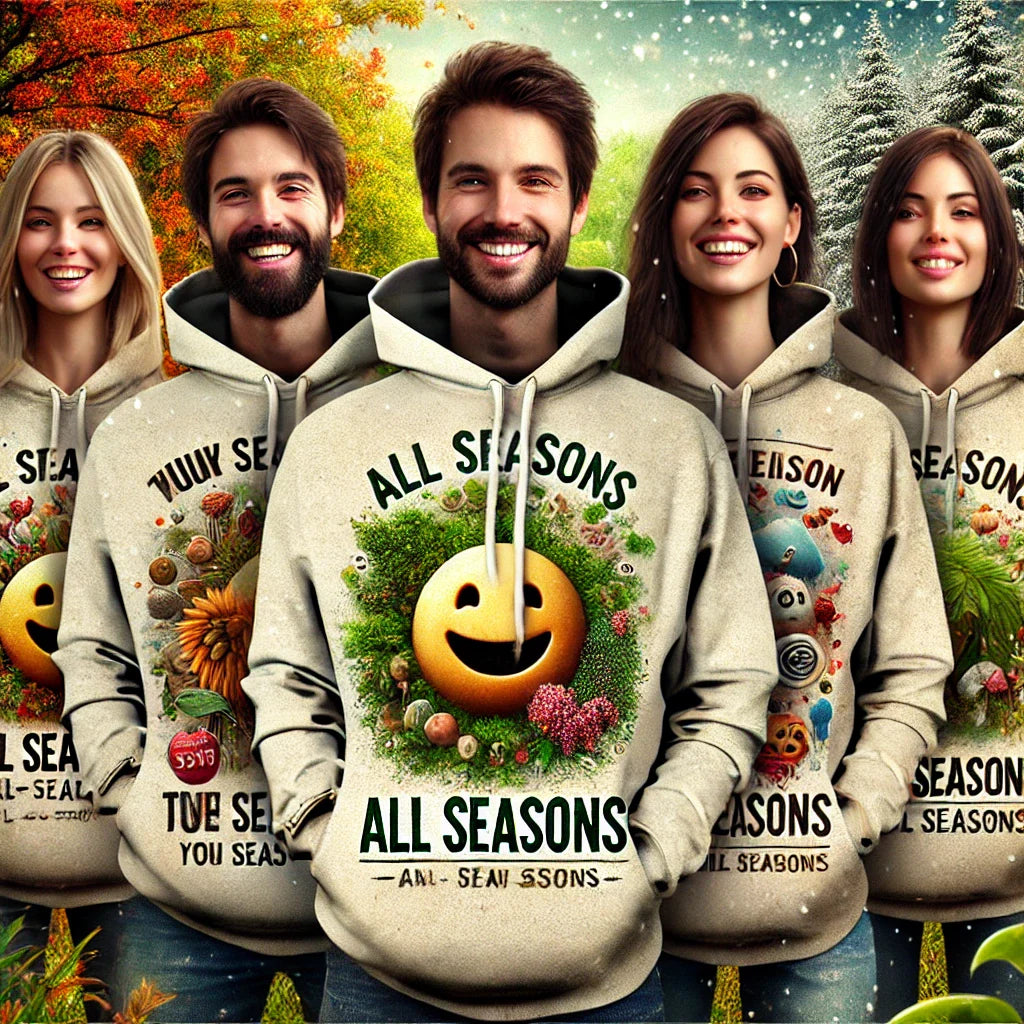 Comfy and funny hoodies featuring unique graphic designs for all seasons