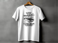 A white classic fit t-shirt by Garment Graphics showcases a black vintage car graphic and text like Classic Vintage Car Club, Classic Garage Old School Automotive, Retro Style, and Est. 74, ideal for retro automotive enthusiasts.