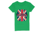 This eye-catching green T-shirt from Garment Graphics is made from 100% cotton and showcases a distressed Union Jack with the bold message, Dont Blame Me, I Didnt Vote For Him.